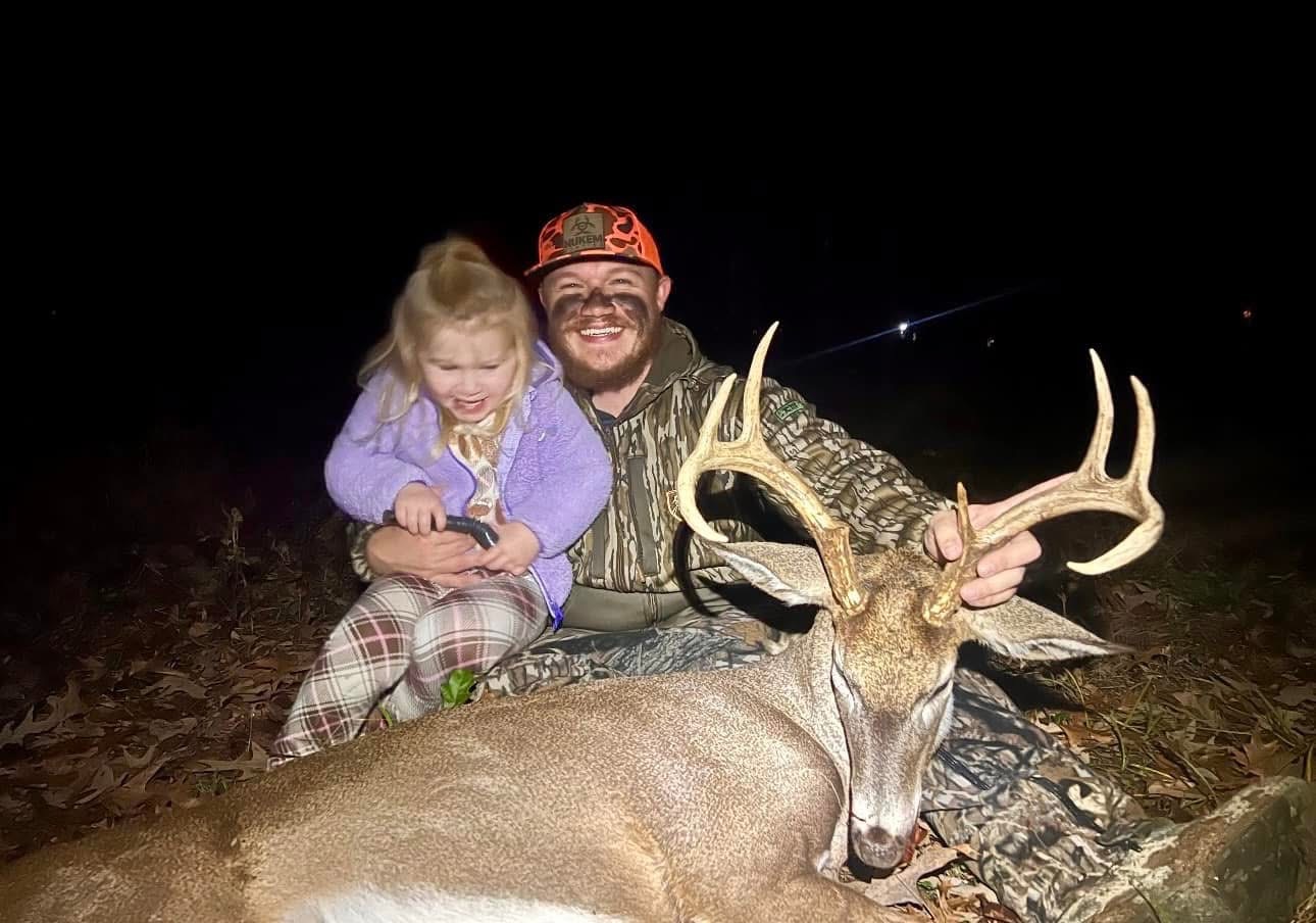 A field moment shared with a hunting companion