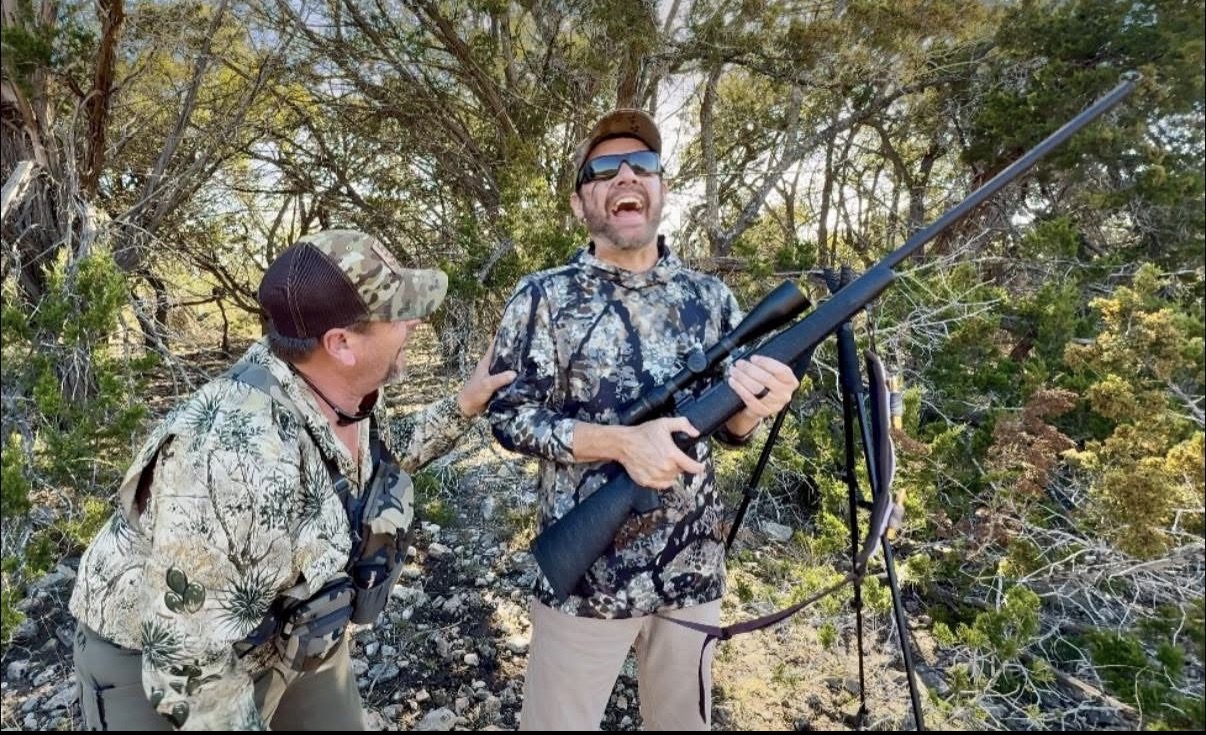 A group sharing a successful day outdoors